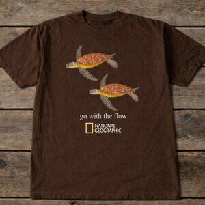 Dark Brown - Sea Turtle National Geographic Tee Ocean Vibe Tee